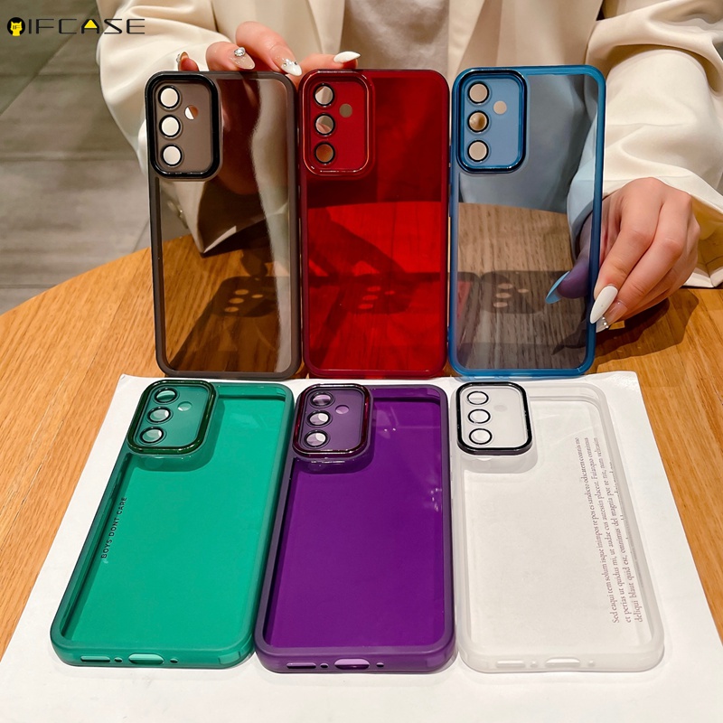 2IN1 With Lens Films Anti Fingerprints Phone Case For Zero 30 Tecno Spark Go 2023 Pop8 10 Pro 10 20 C  2023 infinix Smart8 Note30 i Pro Hot 30i 30Play 4G 5G Luxury Matte Colorful Transparent TPU Shockproof Casing Protecting Back Cover