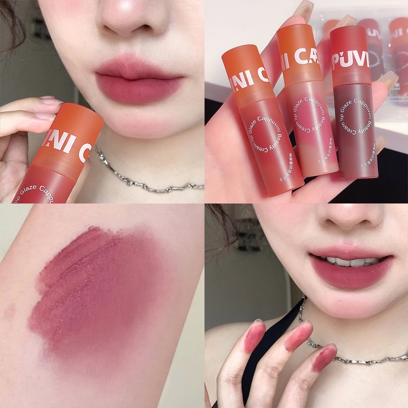 Son bóng mềm nhung Nhiều màu 3g nhung mờ
