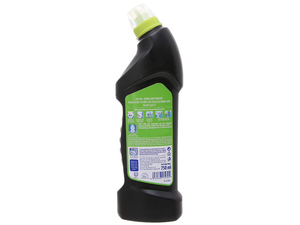 NƯỚC TẨY BỒN CẦU VIM ZERO HƯƠNG CHANH 750ML