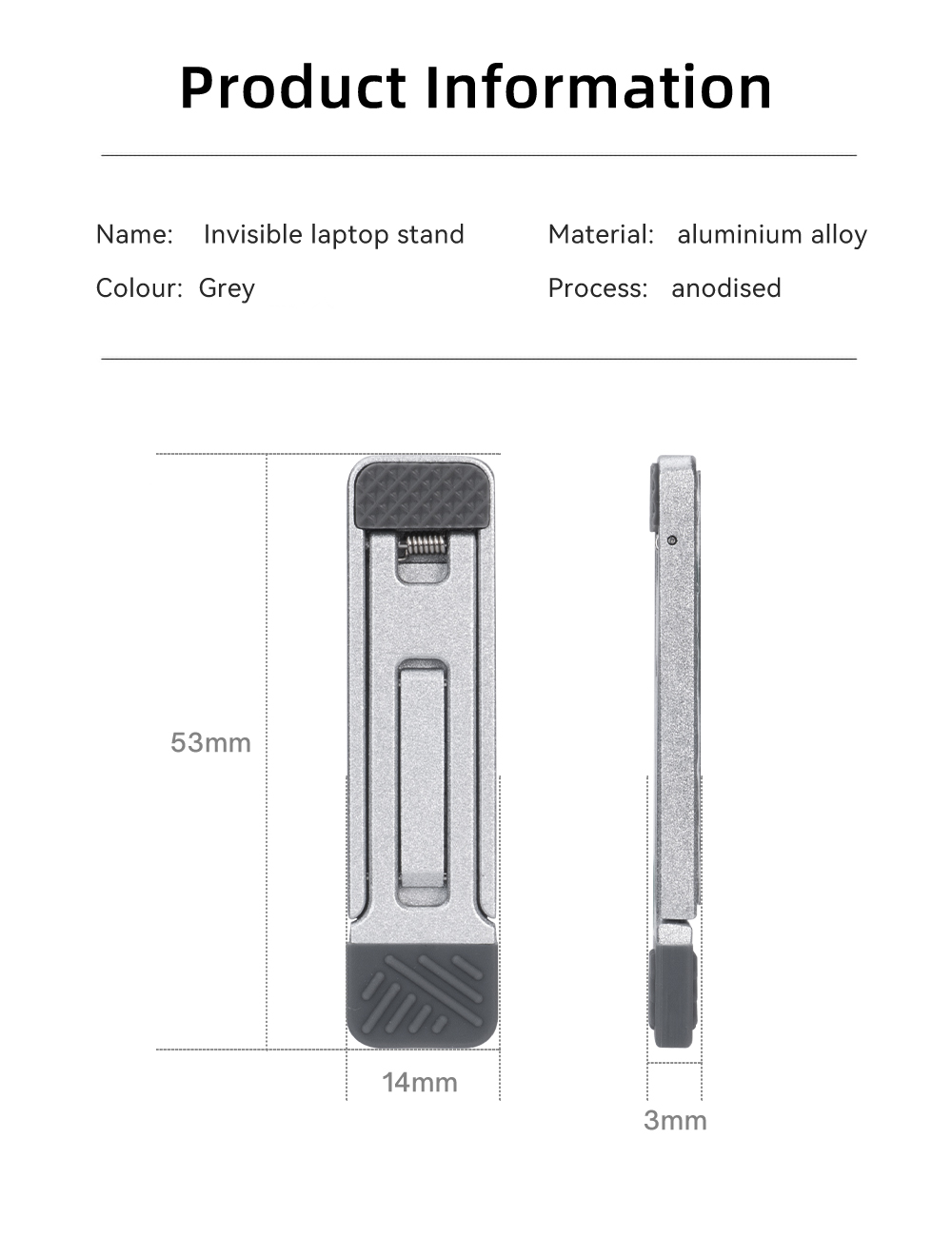 Kebigumei mini laptop xoay lật đứng máy tính xách tay di động hỗ trợ đế đui đèn có thể điều chỉnh Riser khung làm mát phổ quát cho máy tính xách tay máy tính bảng