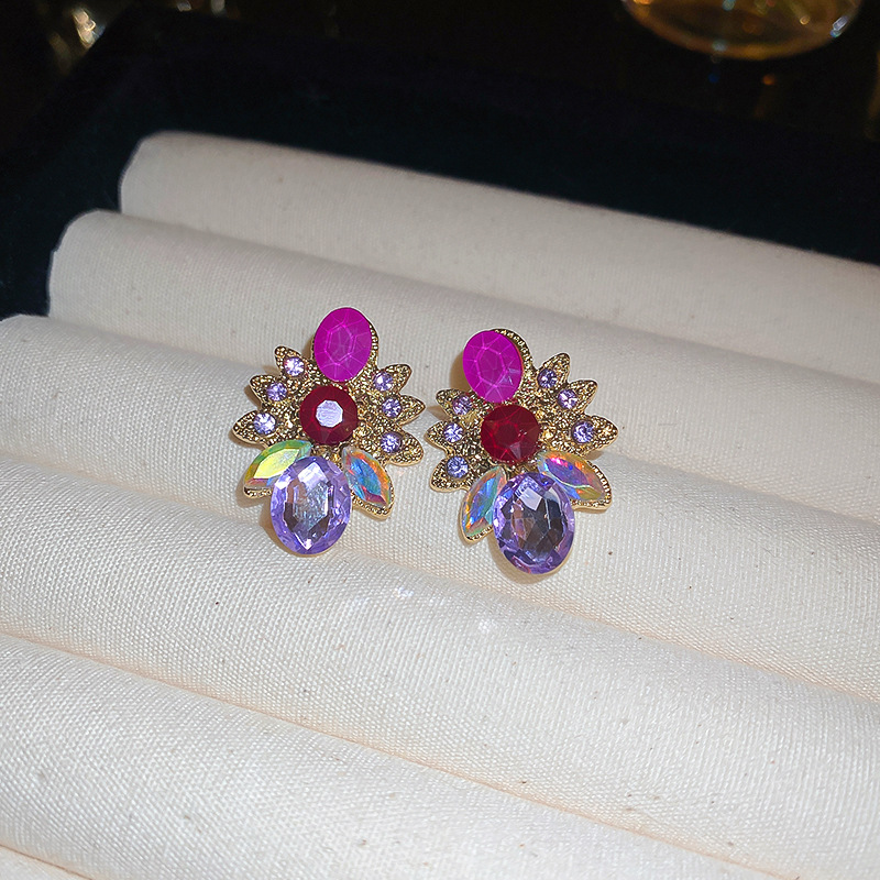 Women crystal rhinestone earrings