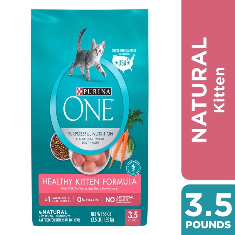 Free Delivery Purina One Healthy Kitten Food Formula 1 59kg 3 5 Lbs Lazada Singapore