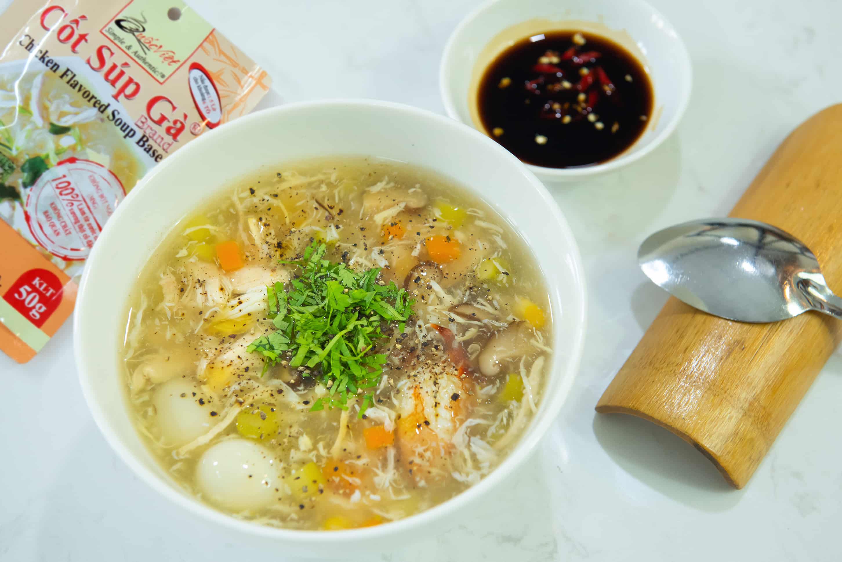 Nước dùng cô đặc - cốt súp gà