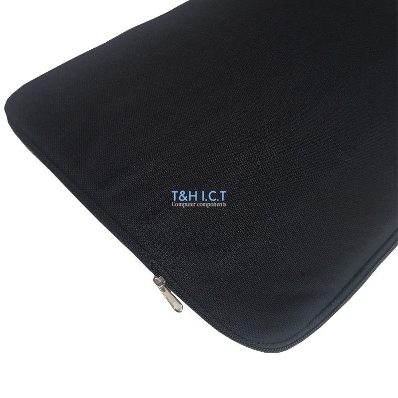Túi chống sốc laptop 13 14 15 17 Inch vải mè mịn, bo cạnh góc, màu đen hoặc xanh đen giao ngẫu nhiên - Túi bảo vệ laptop