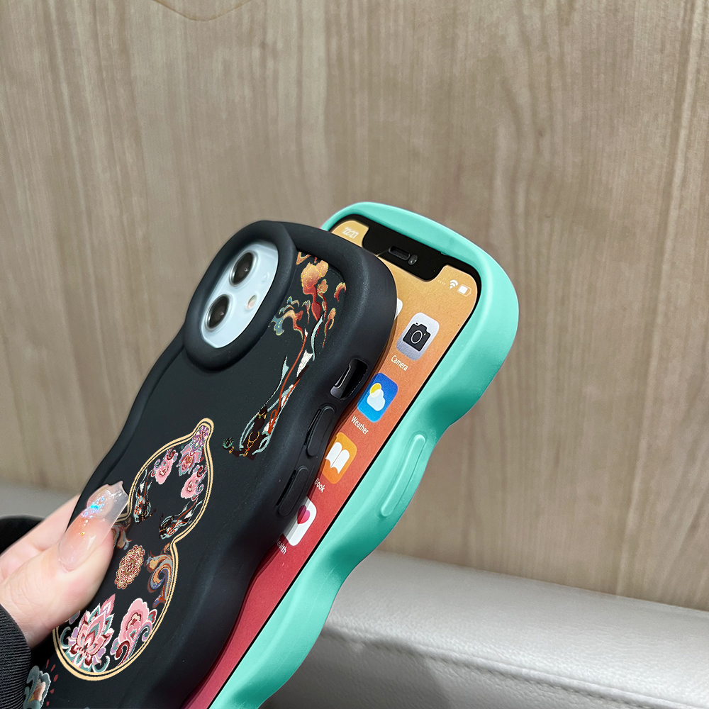 FELMYST%20for%20Samsung%20A16%20Back%20Cover%20Big%20Wave%20Edge%20Soft%20Silicone%20Gourd%20Pattern%20Macaron%20Phone%20Case%20-%20Image%204