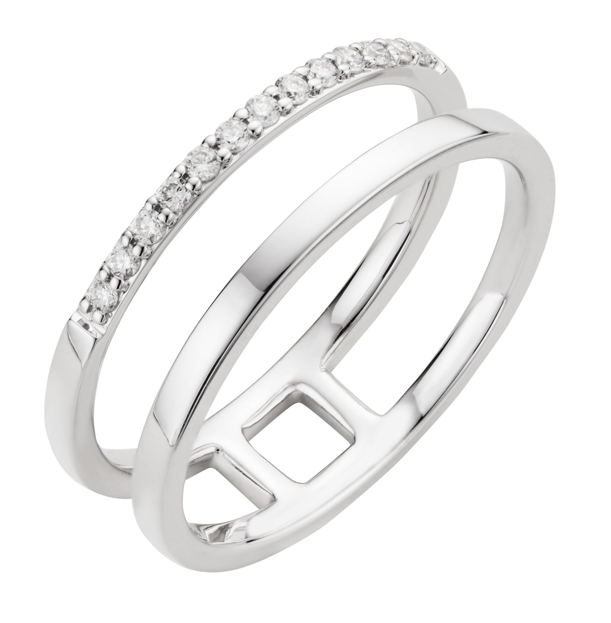POH HENG JEWELLERY FREESTYLE DIAMOND RING