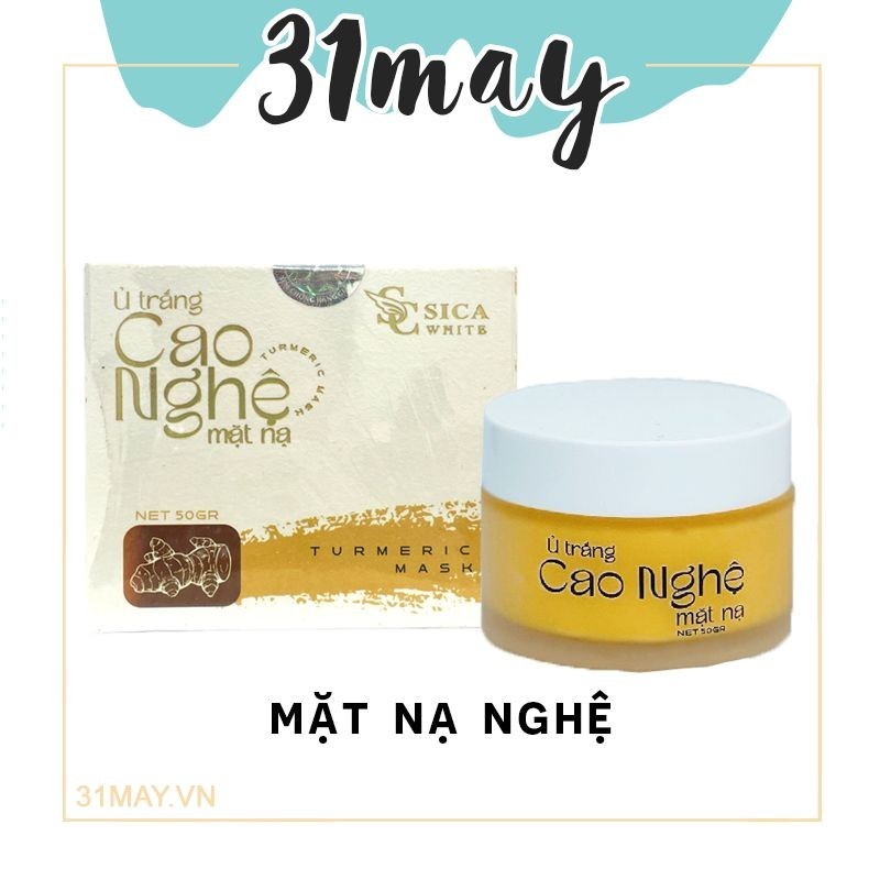 Mặt nạ cao nghệ sica white ủ trắng da giảm nám thâm sạm 50gr