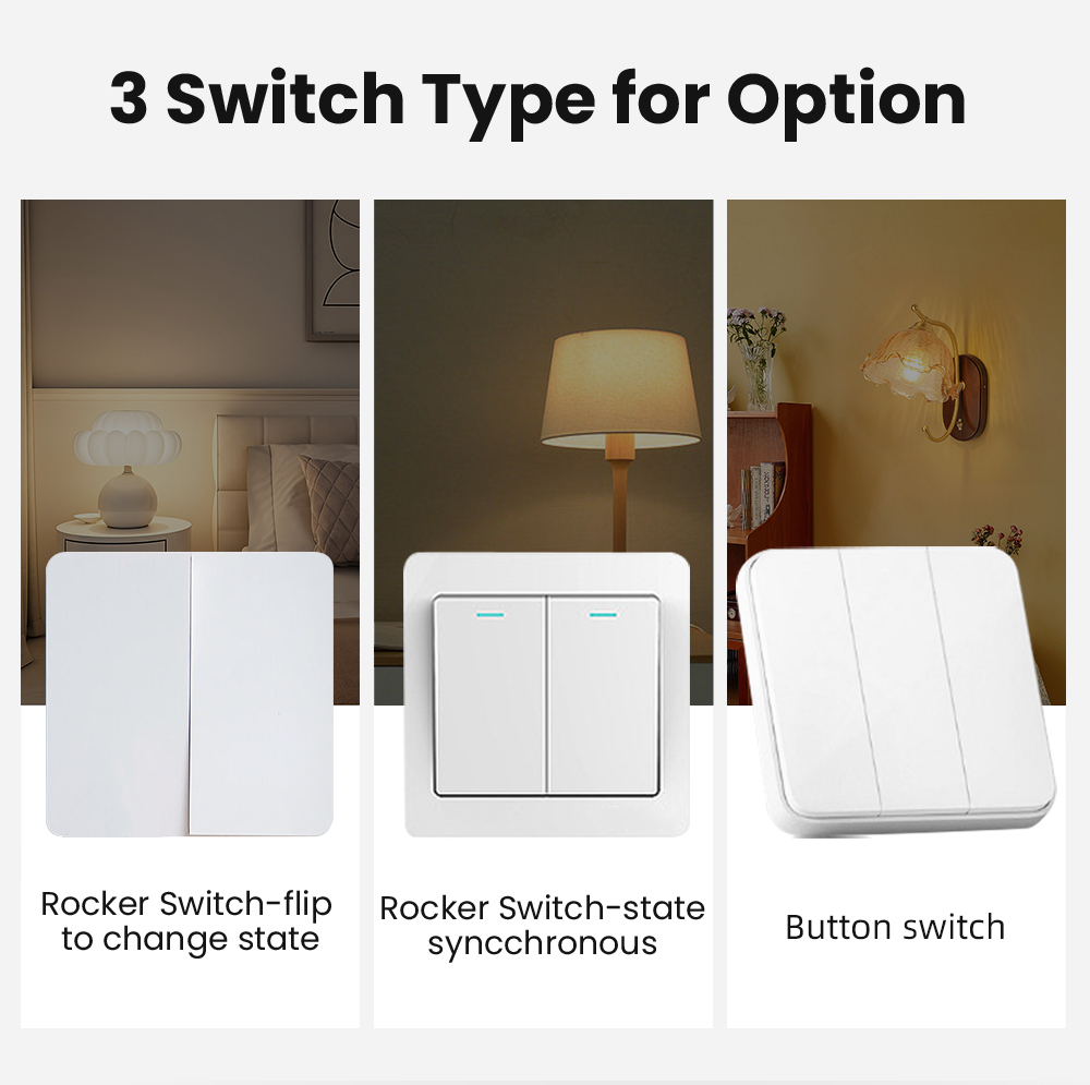 E Cuộc Sống cửa hàng thông minh Tuya Thông Minh ZigBee mô-đun chuyển đổi 2 Cách Điều Khiển Nhà Thông Minh 2/3/4 Băng Đảng Tự Làm Máy Cắt AC100-240V Thời Gian công tắc thông minh cuộc sống thông minh Ứng Dụng điều khiển bằng giọng nói Nhà Thông Minh Tự độn