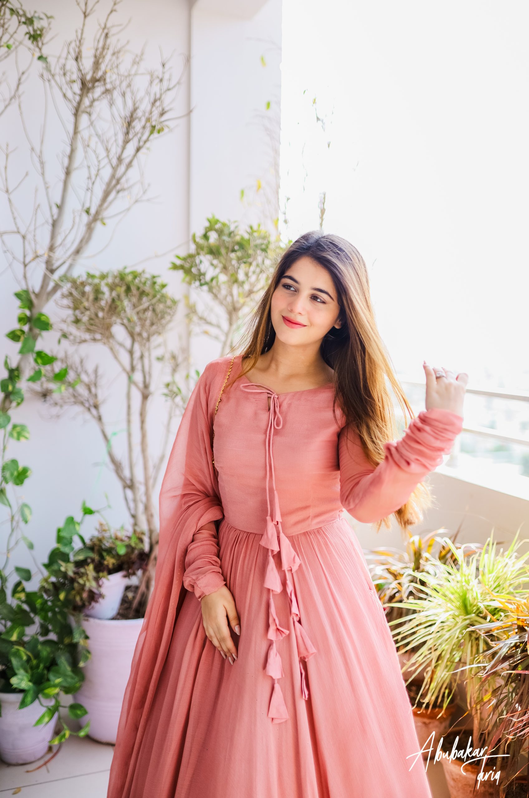 Stithced Stylish Long Frock for Women with Fancy Flair 3-Piece(Maxi+Trouser+Dupatta) - Party Wear Frocks for Women| Eid Collection For Women and Girls|Wedding Wear Dress For Girls (Top Trending Dress By Firangi). 