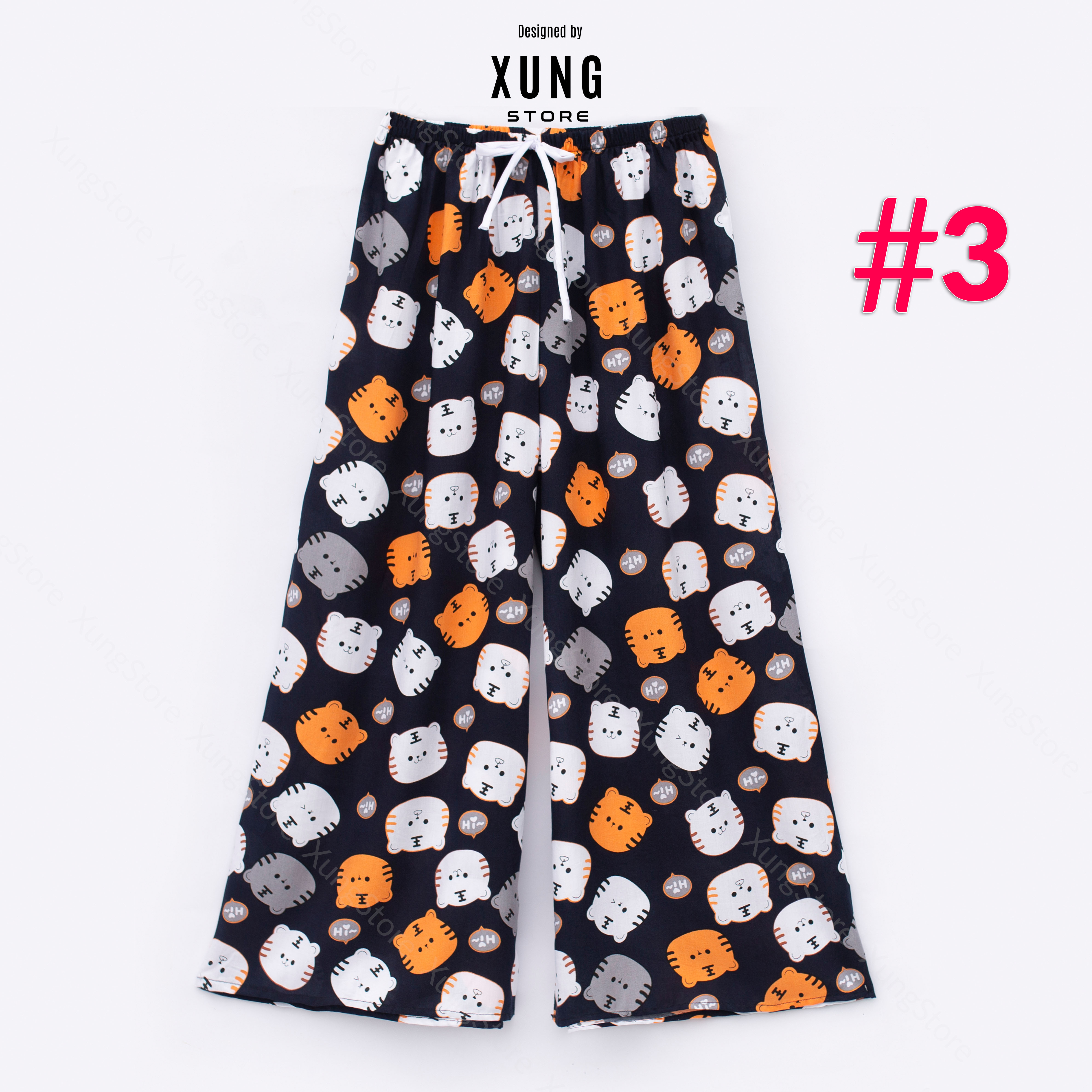 Pants, long trousers female Homewear freesize 45-68kg Xungstore