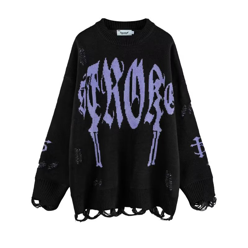 Hanlu Stylish sweater Men's sweaters A sweater with a sense of design Men's knitwear Long-sleeved top