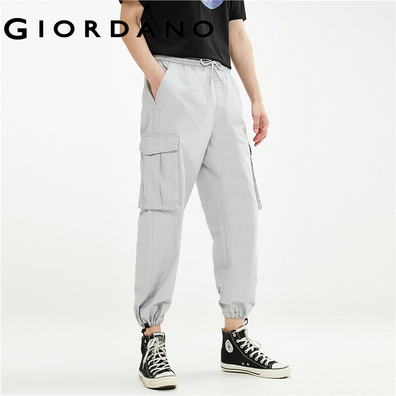 Giordano Men Pants Elastic Waistband 