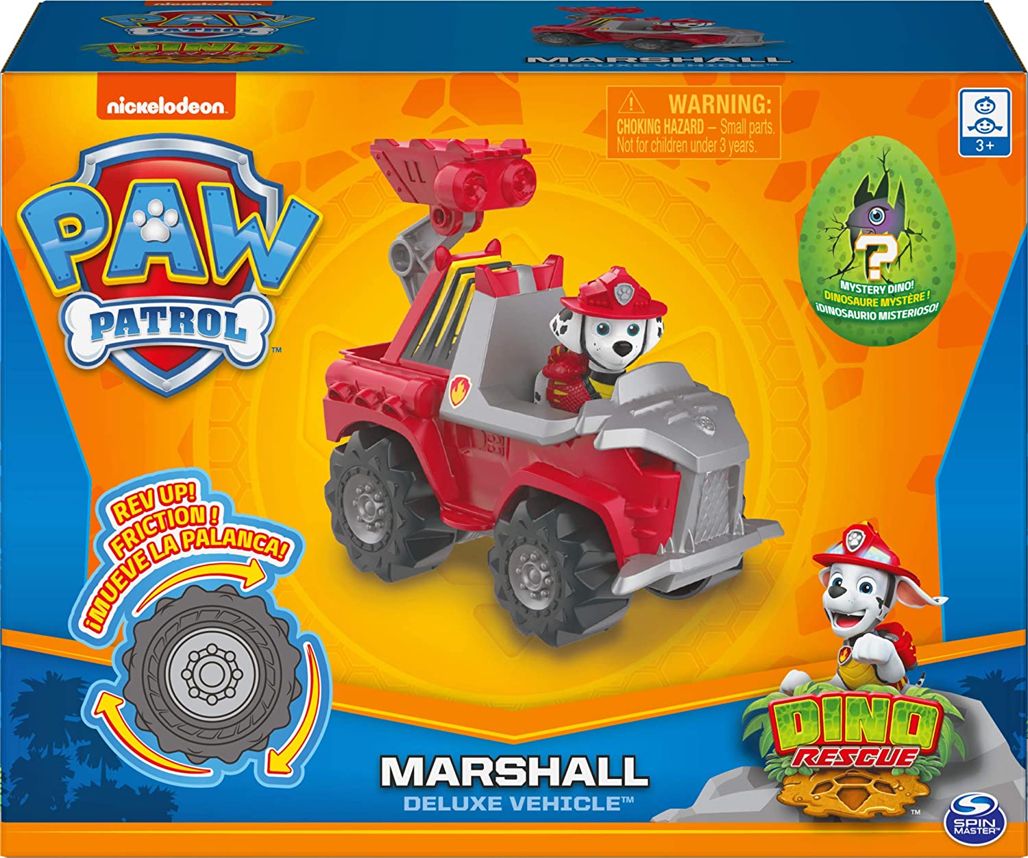 paw patrol dino marshall plush