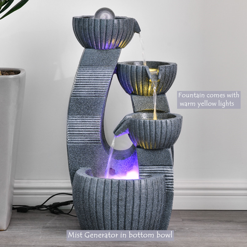 Sg Er Water Fountain Features Fengshui Floor Standing With Mist Generator Crystal Ball And Lazada Singapore Sg Er Water Fountain Features