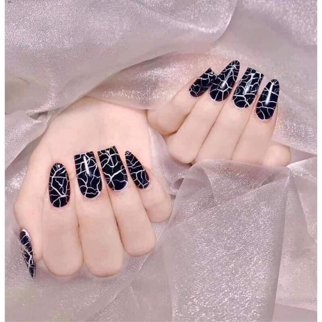 [HCM]Sơn gel nứt B281 cao cấp , sơn nứt 2 màu đen và trắng (có bán lẻ chai 15ml)
