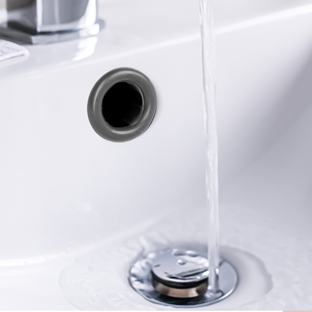 1/4pcs Wash Basin Overflow Hole Decorative Ring Plastic Overflow Ring Kitchen Bathroom Sink Bathtub Accessories