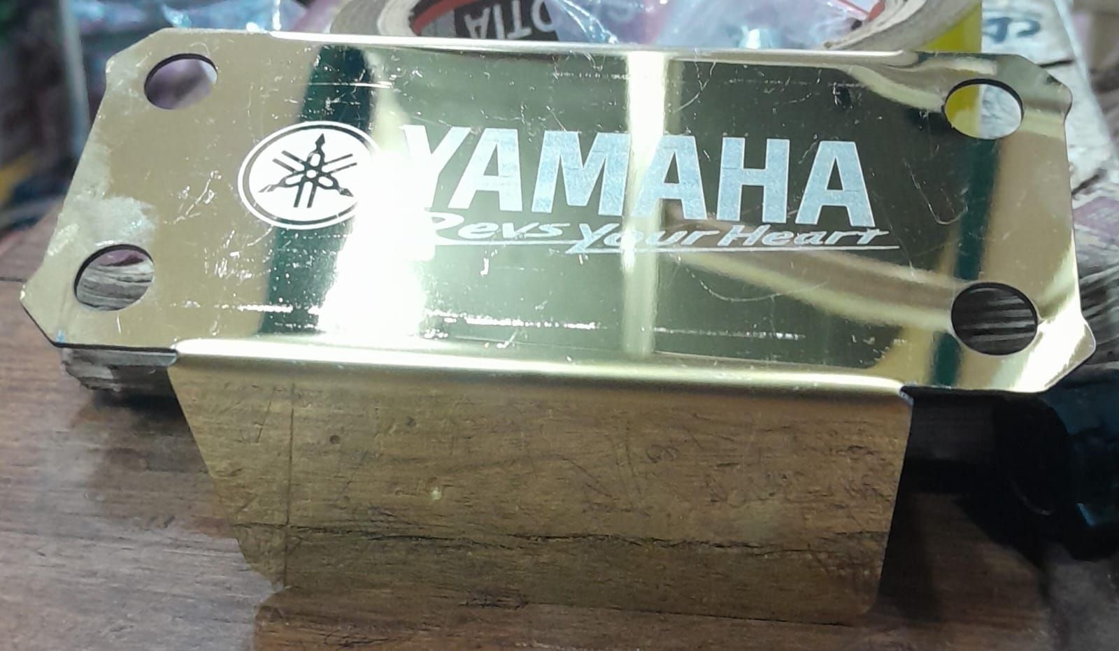 Yamaha FZ V2 & V3 Handle Bar Clip or Handle Cover Golden Color with Stainless Steel.