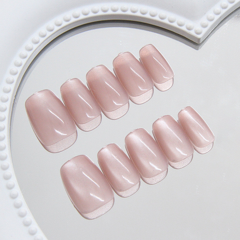 24Pcs%20Sweet%20and%20Simple%20Pinkish-brown%20Opal%20Fake%20Nails%20with%20Glue%20DIY%20Art%20Design%20False%20Nails%20Wearable%20Nails%20Stylish%20Pattern%20Artificial%20Nails%20-%20Image%203