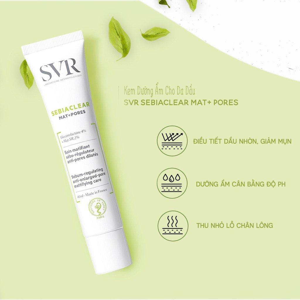 Kem dưỡng SVR SebiaClear Mat + Pores 40ml