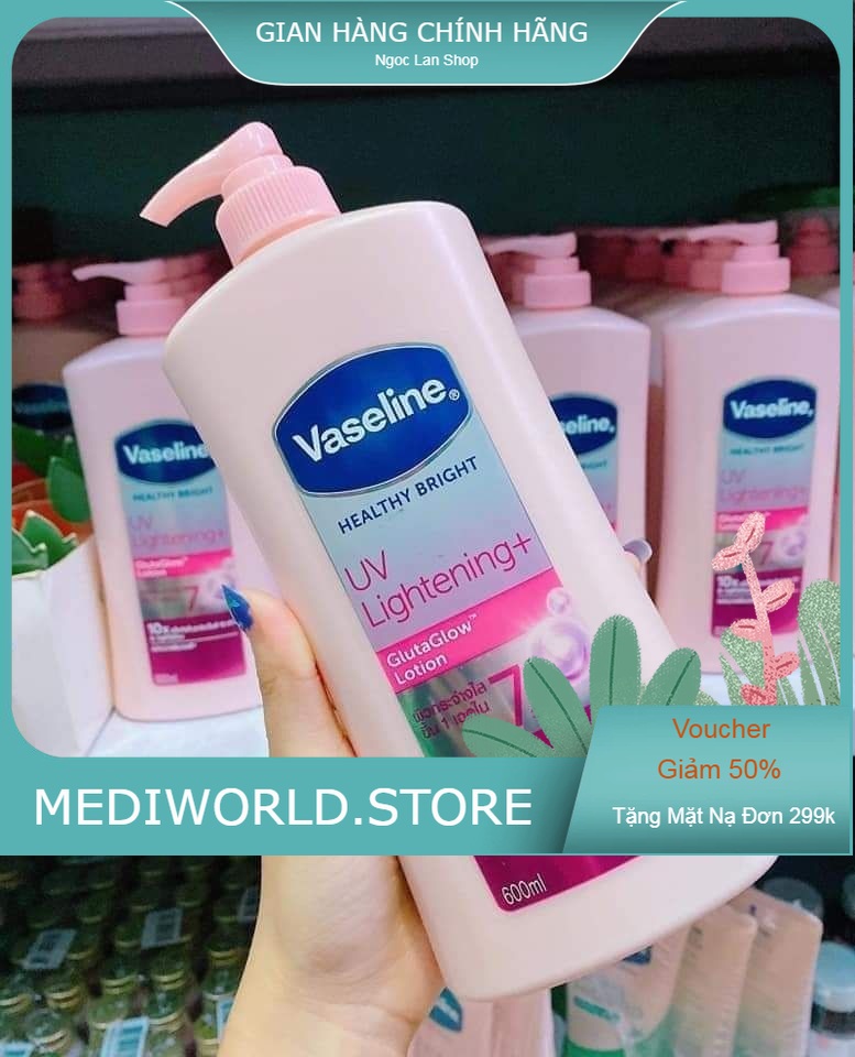(Mẫu Mới) Sữa dưỡng thể Vaseline 570ml UV Lightening 10x Thái lan