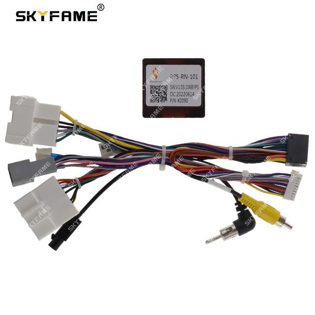 SKYFAME Car 16pin Wiring Harness Adapter Canbus Box For Renault Captur ...