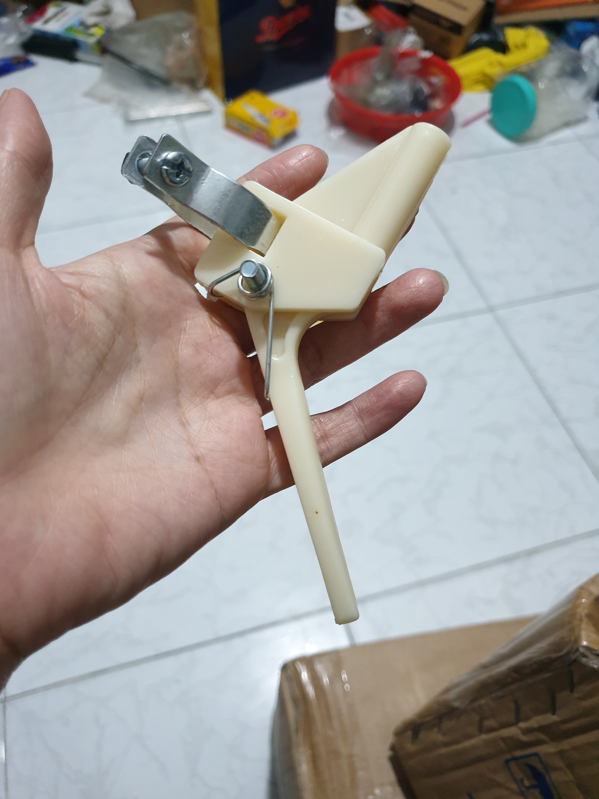 Lawn Mower Throttle. White - Short (2 Pcs)