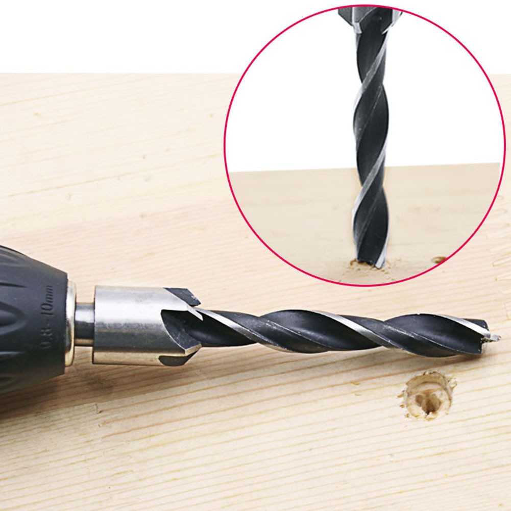 Hometool Countersink Drill Bit Set Hole Drill Woodworking Chamfer Bit Set Reaming Drilling 3MM/4mm/5MM/6MM