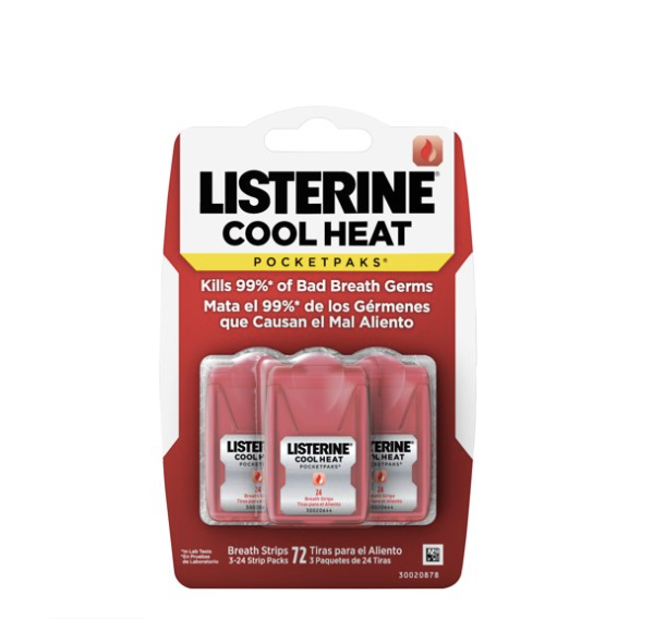 Xịt/Miếng ngậm thơm miệng Listerine bản Mỹ