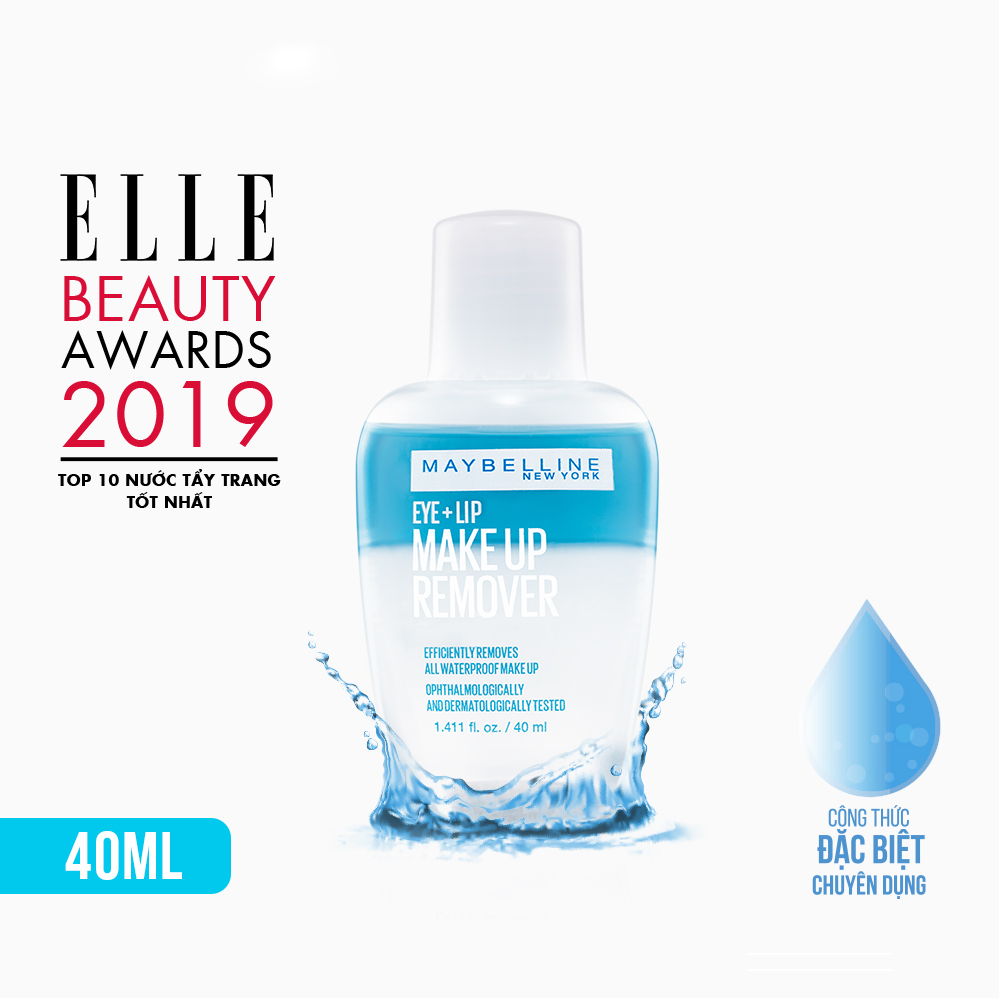 [Hàng tặng không bán] Tẩy Trang Mắt Môi Maybelline MAKE UP REMOVER EYE & LIP 150ml