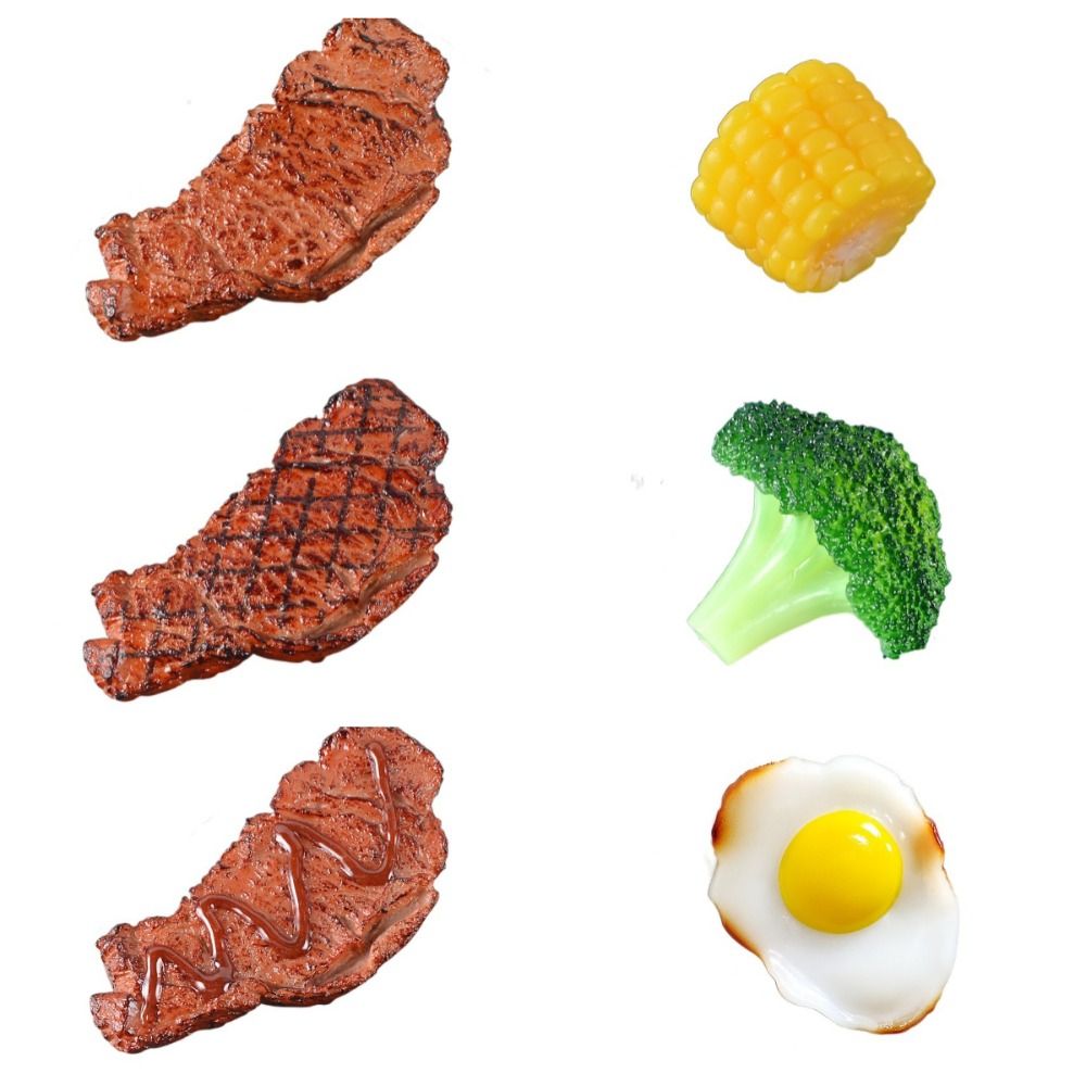 Good-looking Western Food Simulation Steak Model Pretend Play Cooking ...