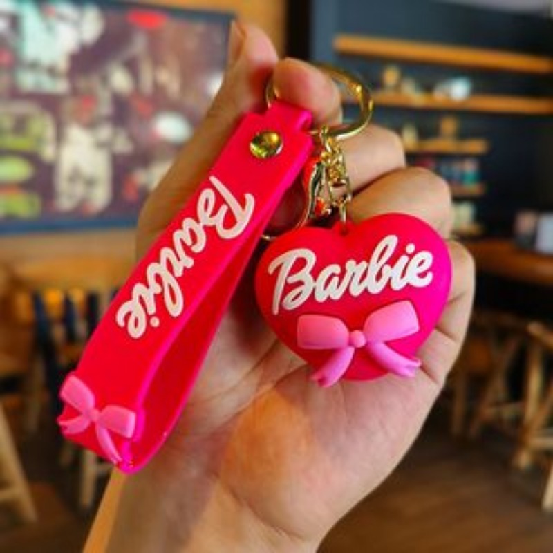 Móc Khóa Hình Búp Bê Barbie 3d Dễ Thương