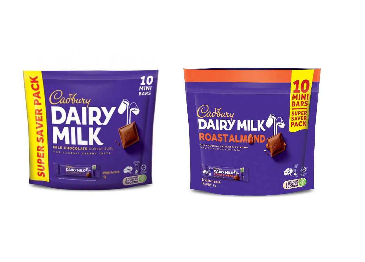 Chocolate Cadbury Dairy Milk gói 150gr 10 thanh