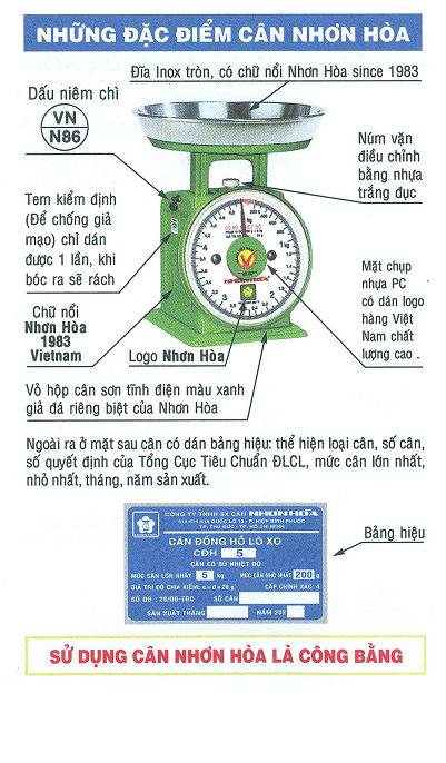 Cân Nhơn Hòa 5Kg