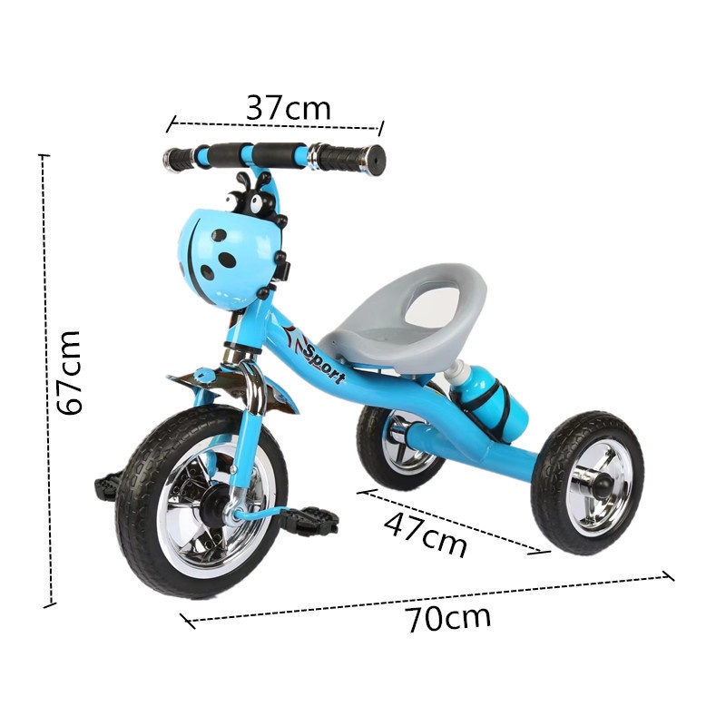 (loại đẹp)Xe đập ba bánh chon bộ bình nước cho bé Senmysan 3b-2