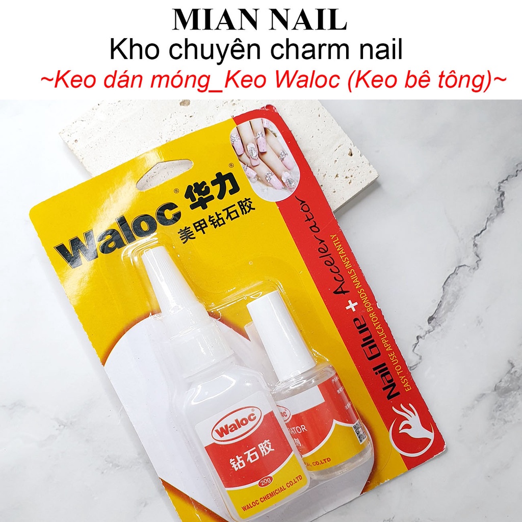 Keo bê tông, keo Waloc MIAN dán móng siêu bền