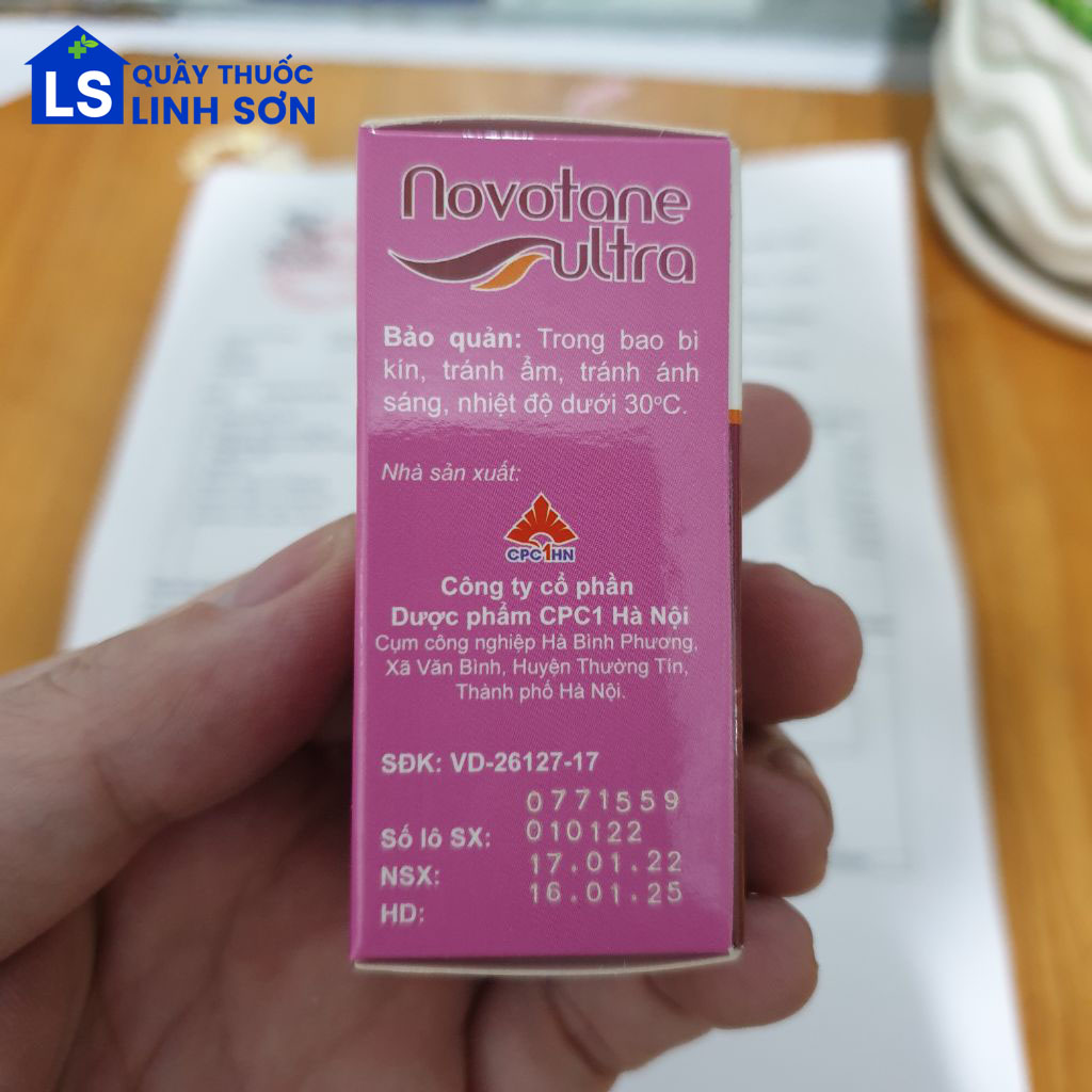 Nước mắt nhân tạo Novotane Ultra 5ml