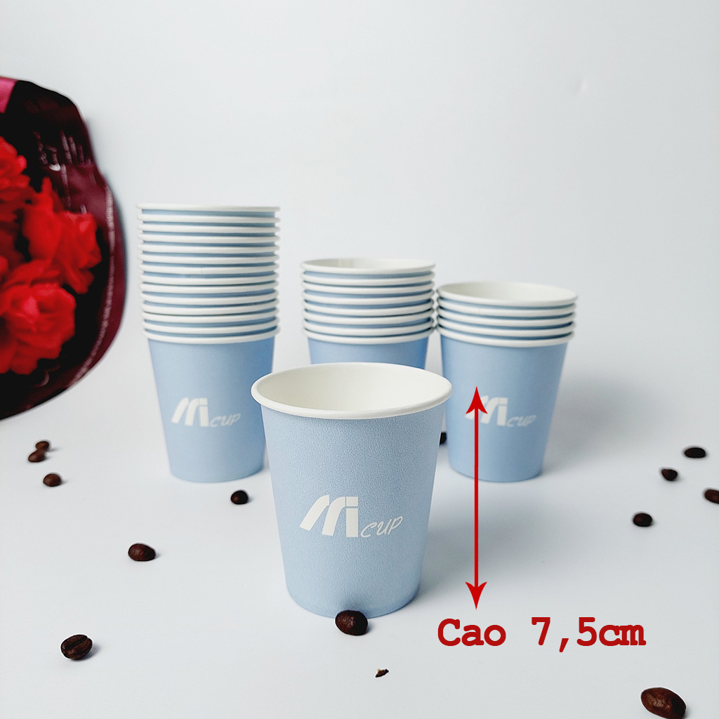 50 Cốc giấy cupcake 150ml - 5oz ly giấy NHẬP KHẨU HÀN QUỐC