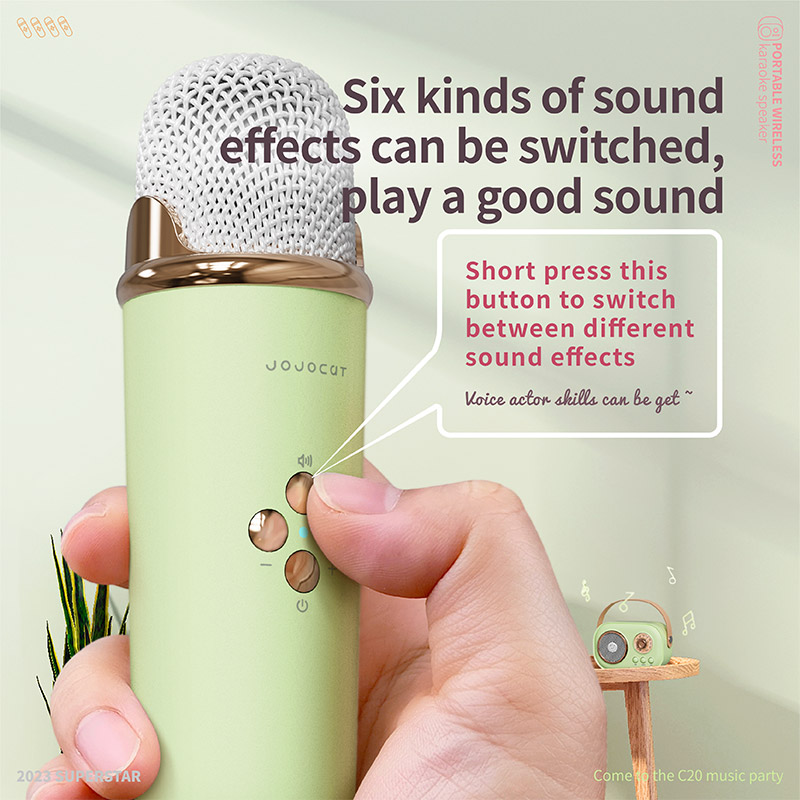 XiaoZhubangchu Wireless microphone microphone audio integrated wireless bluetooth speaker karaoke children singing family ktv