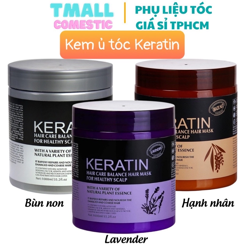 kem ủ tóc KERATIN collagen 1000ml (hủ nâu)