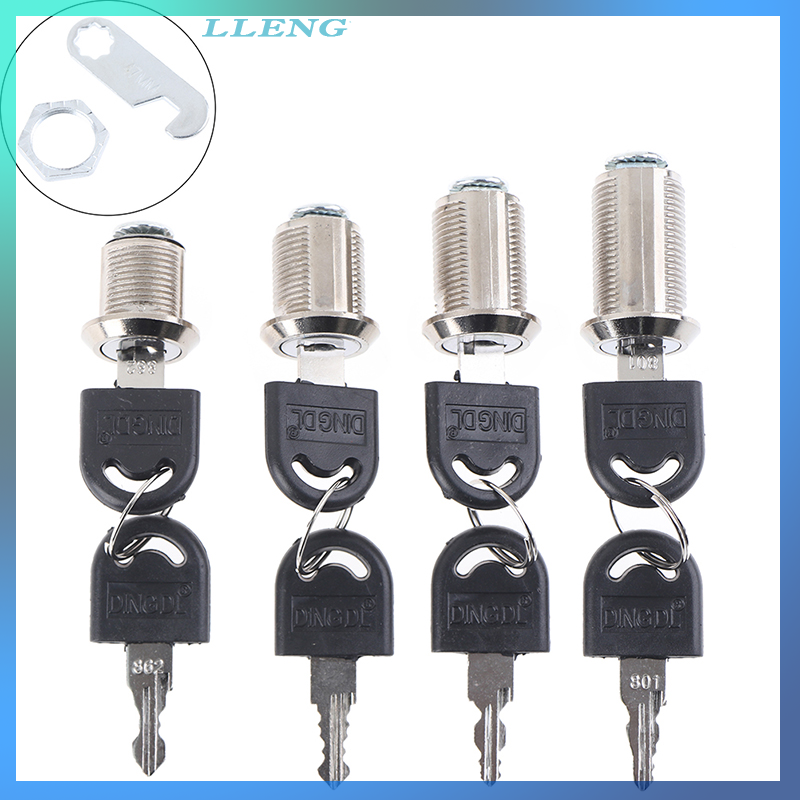 LLENG Hardware Cylinder Locks Door Cabinet Mailbox Padlock Drawer Cupboard Lock