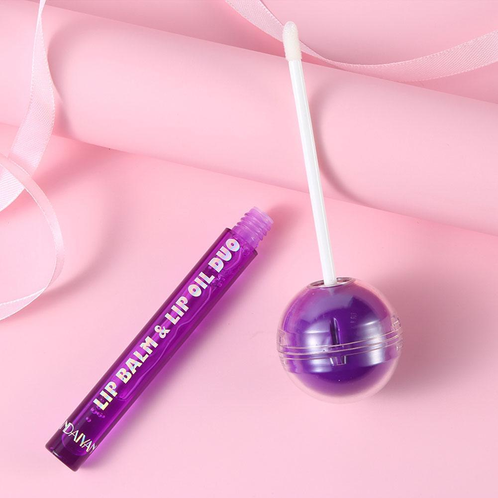 Son dưỡng kẹo mút hồng môi tự nhiên kiêm son bóng - Son dưỡng và tẩy tế bào chết môi LEYU