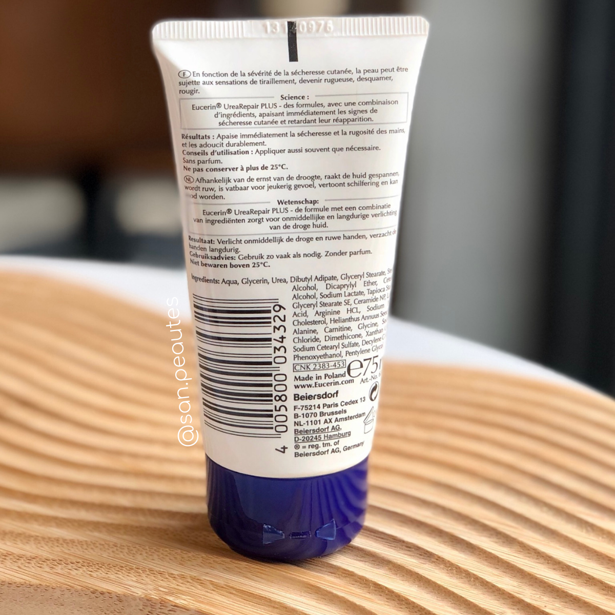 [Bill Pháp] Kem dưỡng da tay Eucerin Urea Repair Plus