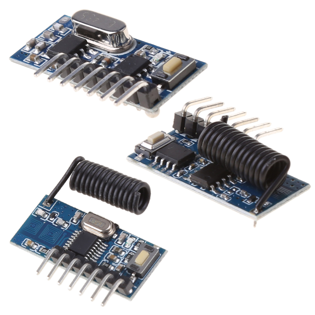 Wireless 433Mhz RF Module Transmitter Remote Control 1527 Learning Code Transmitter Module Decoding 4 Channel 4CH
