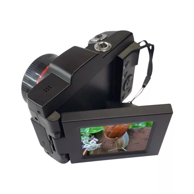 16MP 16X Zoom 1080P HD Rotation Screen Mini Mirroless Digital Camera ...