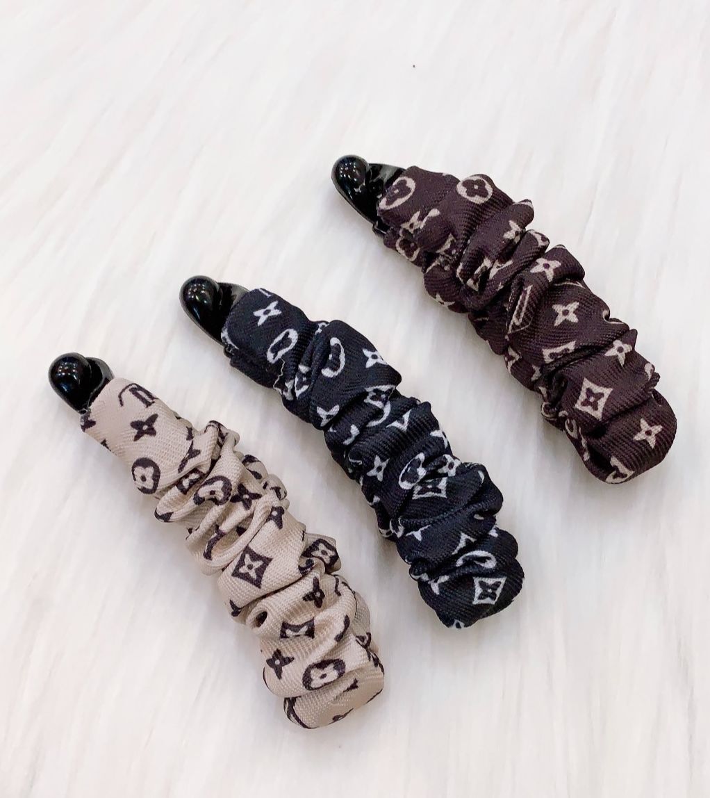 Kẹp Tóc Dọc Vải Nhúm - phukienteen