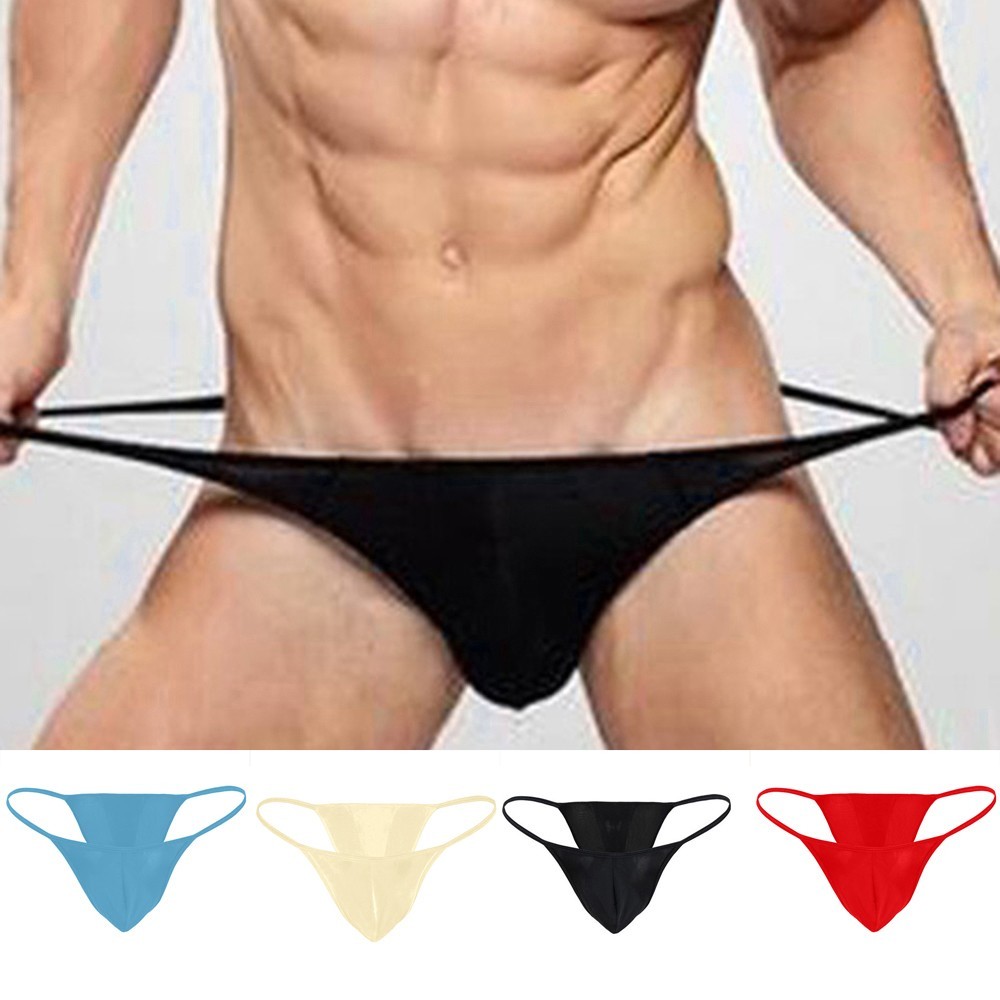 【specialthing】 T-Back Briefs Breathable Underwear Underpants Polyester + Spandex Lingerie 【Ready Stock】