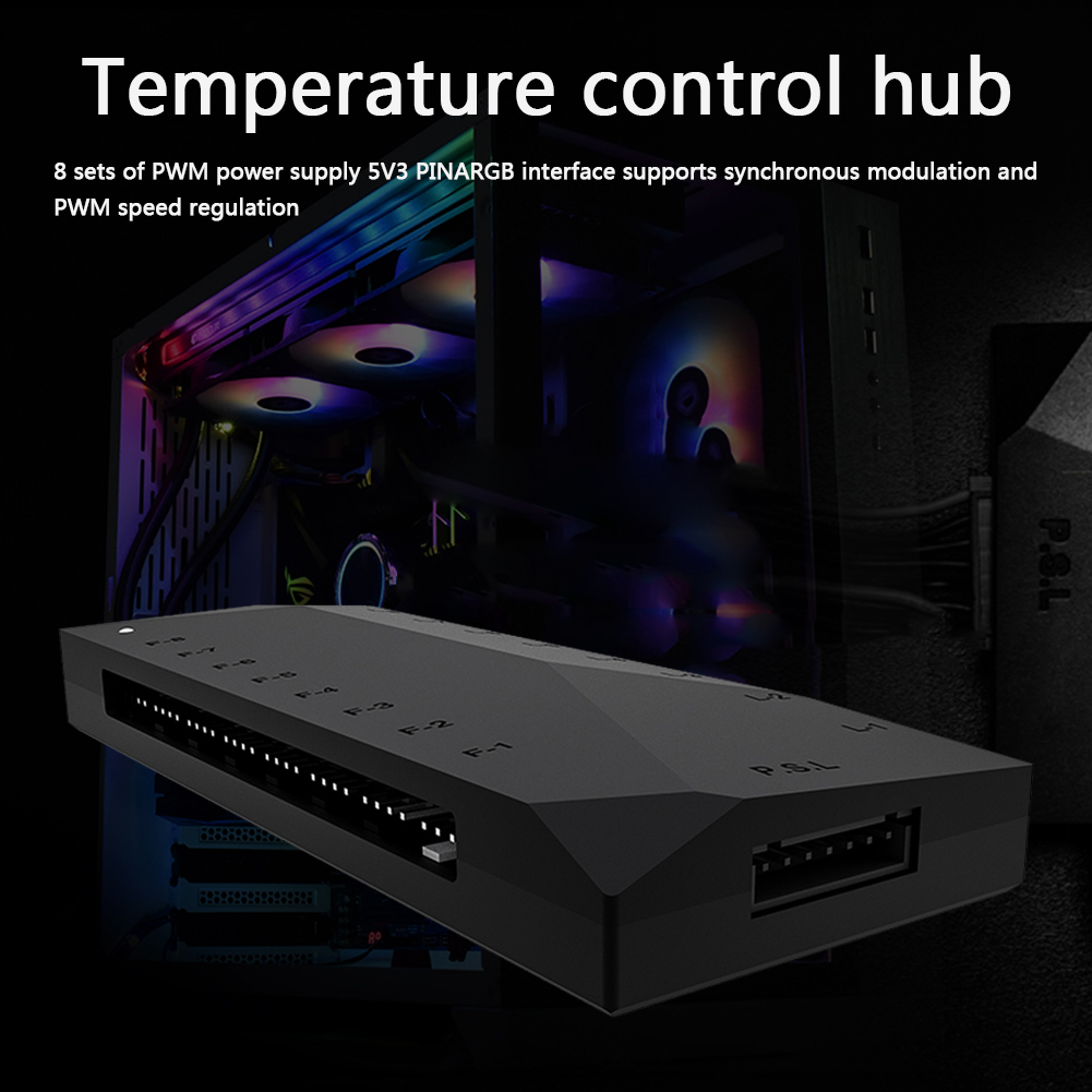 【InnovateWorld】SATA Powered Splitter Hub 5V 3 Pin ARGB PWM PC Fan ...