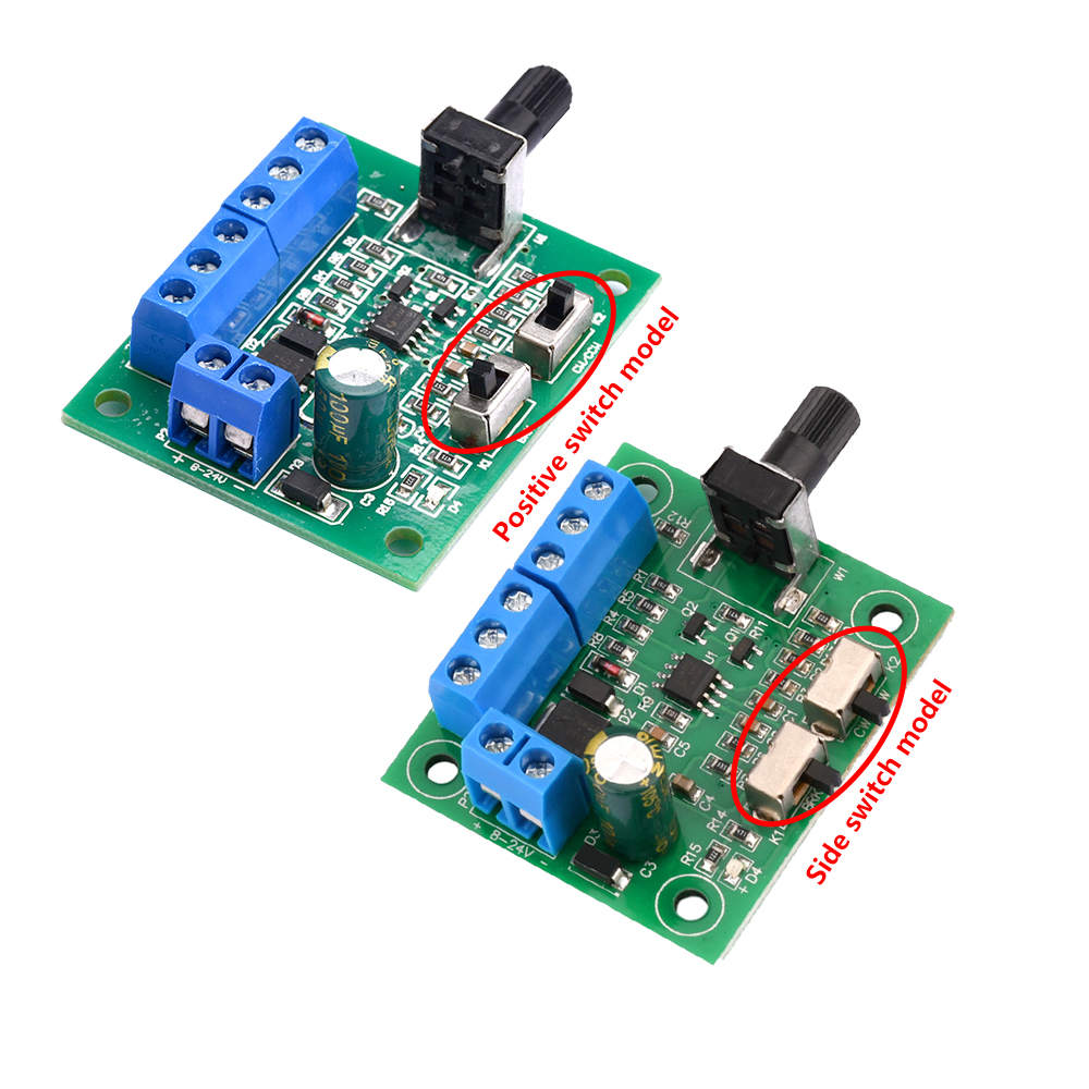 Ziqqucu Dc8-24V PWM không chổi than Bộ điều khiển tốc độ động cơ dòng điện một chiều điều khiển tốc độ động cơ bảng điều khiển tiến và lùi 18kHz