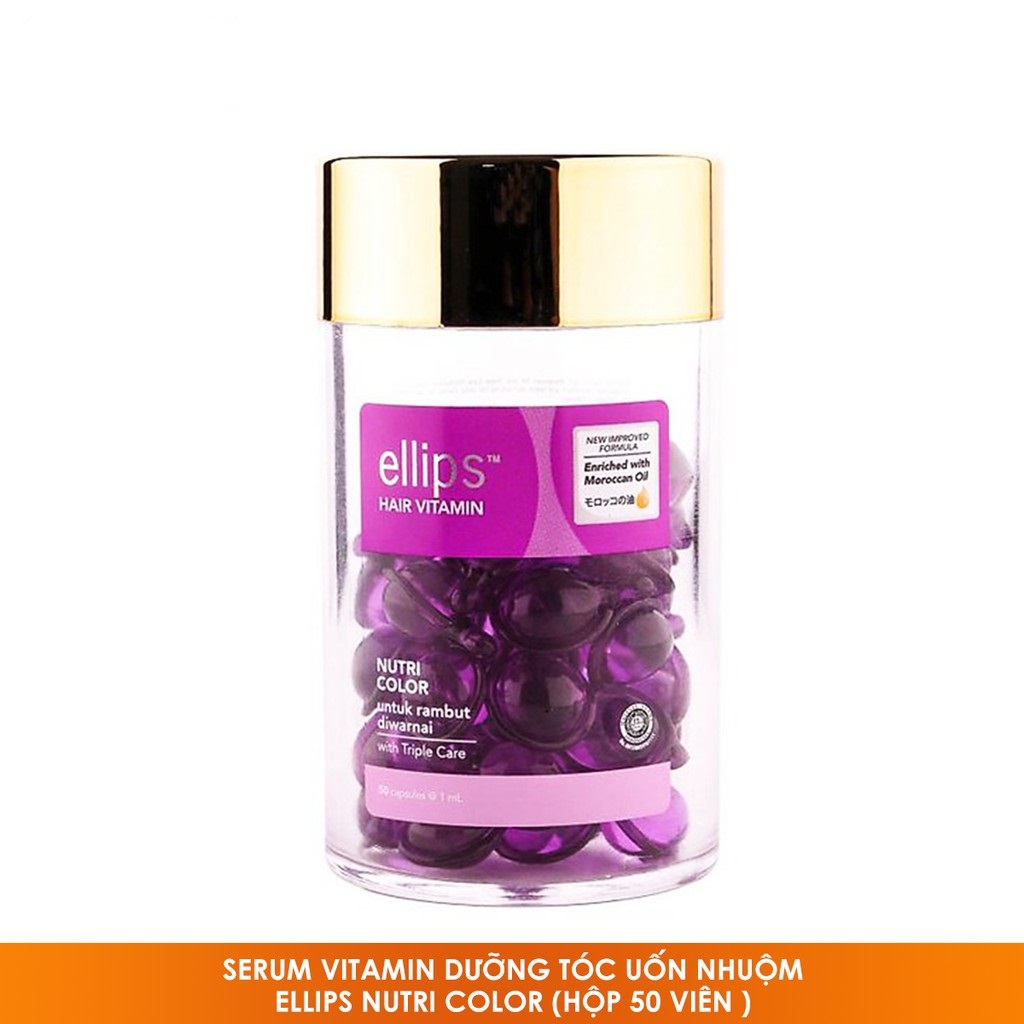 (Hộp 50 Viên) Serum Dưỡng Tóc Ellips Hair Vitamin