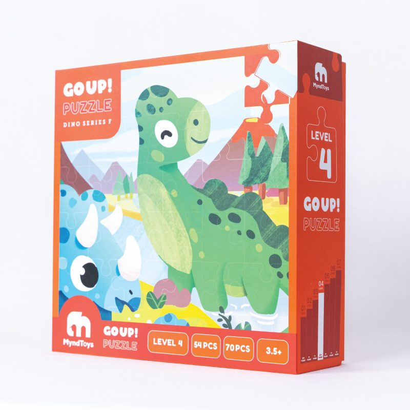 Đồ chơi xếp hình puzzle myndtoys go up! puzzle - dino series f